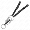 Kink 5 anillos pene 3.8 cm a 5 cm metal con cinturón polipiel 112 cm