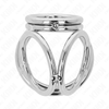 Kink anillo pene triple metal cromado 3.8 cm a 5 cm modelo 1