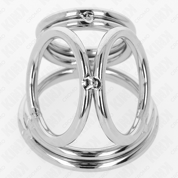 Kink anillo pene triple metal cromado 3.8 cm a 5 cm modelo 1