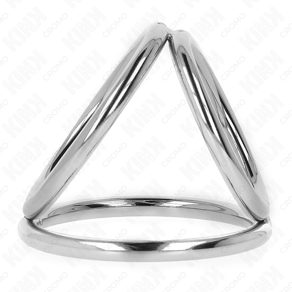 Kink anillo pene triple metal cromado 3.8 cm a 5 cm modelo 2
