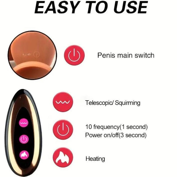 Dildo realístico vibrador recargable