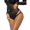 Subblime 953690 esposas con cinturón bondage negro talla única