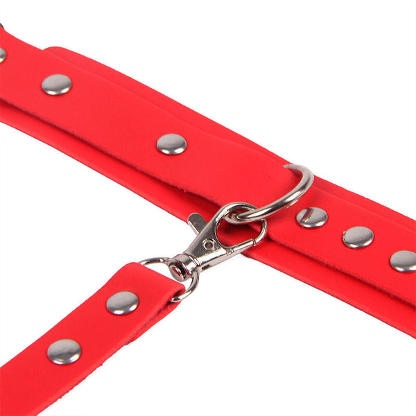 Subblime 953706 esposas con cinturón bondage rojo talla única