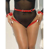 Subblime 953706 esposas con cinturón bondage rojo talla única