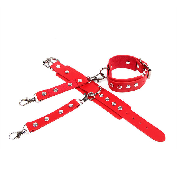 Subblime 953706 esposas con cinturón bondage rojo talla única