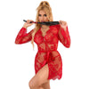 Subblime 953782 camisón de encaje con tanga rojo l xl
