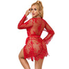 Subblime 953782 camisón de encaje con tanga rojo l xl
