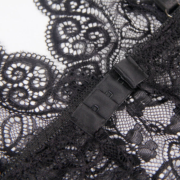 Subblime 953911 set 3 piezas encaje y saten negro s m