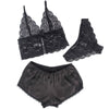 Subblime 953911 set 3 piezas encaje y saten negro s m