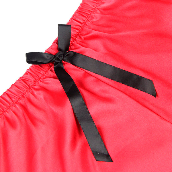 Subblime 953966 pijama sexy saten y encaje negro rojo l xl