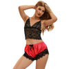 Subblime 953966 pijama sexy saten y encaje negro rojo l xl