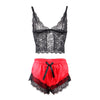 Subblime 953966 pijama sexy saten y encaje negro rojo l xl