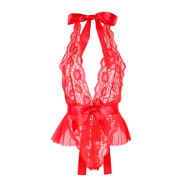 Subblime 953980 body sexy con volantes con cinturón rojo l xl