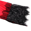 Subblime 954024 camison de encaje espalda transparente con tanga rojo negro l xl