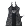 Subblime 954161 vestido con tanga cuero negro s m