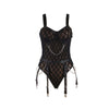 Subblime 954277 body con cadenas con ligueros negro l xl
