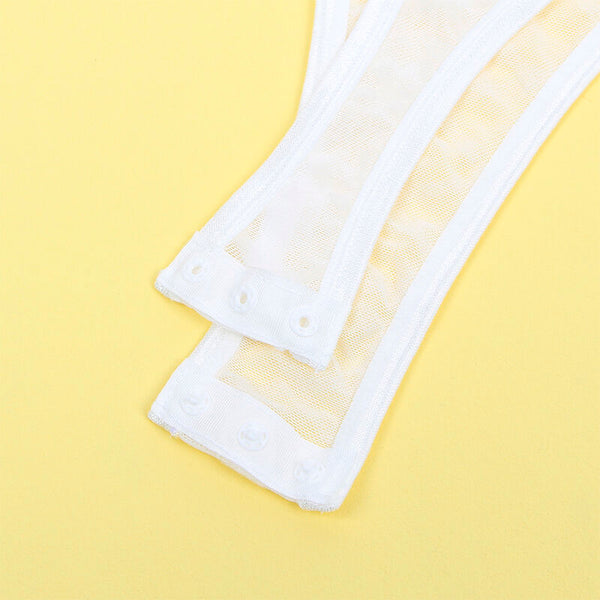 Subblime 954284 body con cadenas con ligueros blanco s m