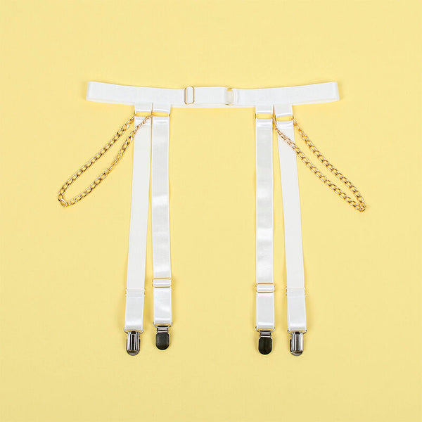 Subblime 954291 body con cadenas con ligueros blanco l xl