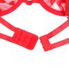 Subblime 954338 sujetador con tanga con ligueros estampado de corazones rojo l xl