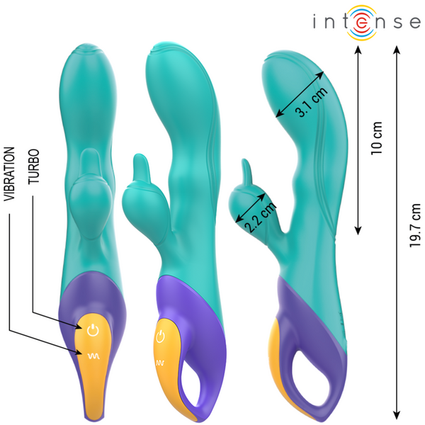 Fred vibrador recargable rabbit azul