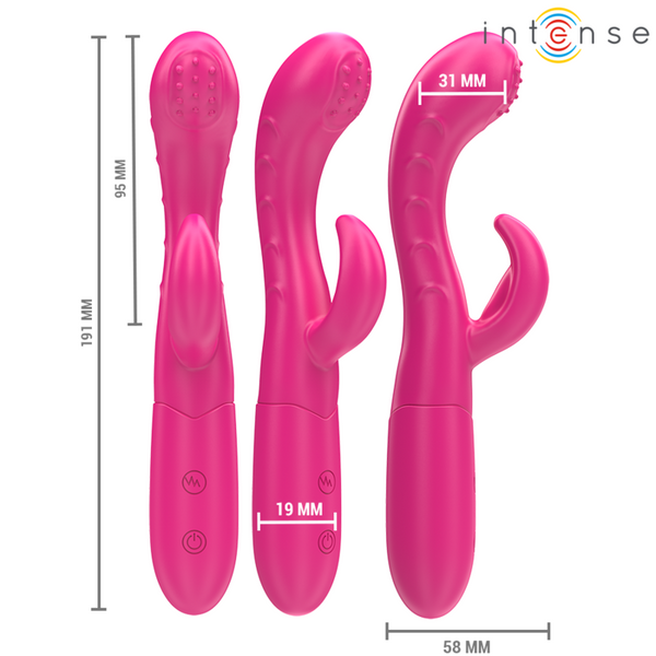 Amara vibrador con lengua estimuladora 10 vibraciones rosa