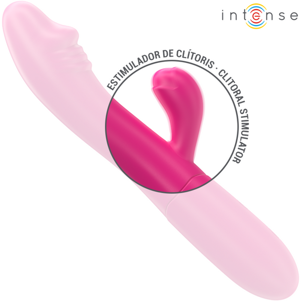 Ivy vibrador flexible 10 vibraciones con lengua estimuladora rosa