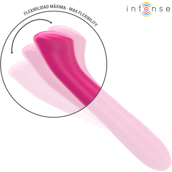Paty vibrador 19 cm flexible 10 vibraciones modelo 2 rosa