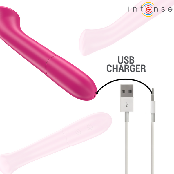 Paty vibrador 19 cm flexible 10 vibraciones modelo 2 rosa