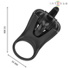 Mabel anillo vibrador 10 vibraciones con estimulador de clítoris negro