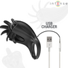 Mabel anillo vibrador 10 vibraciones con estimulador de clítoris negro