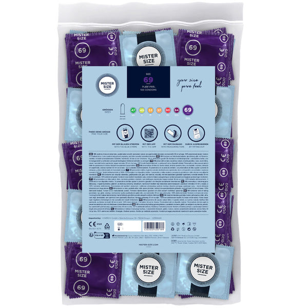 Mister preservativos talla xxxl 69 mm (100 unidades)