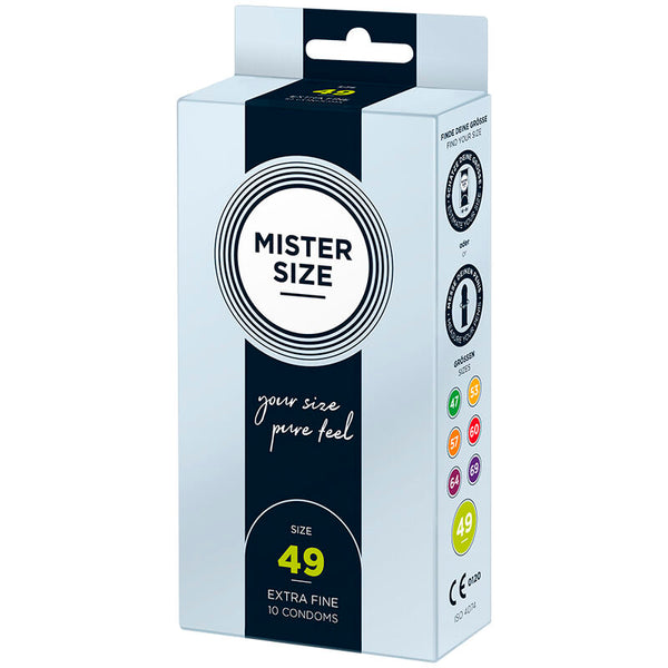 Mister preservativos talla s 49 mm (10 unidades)