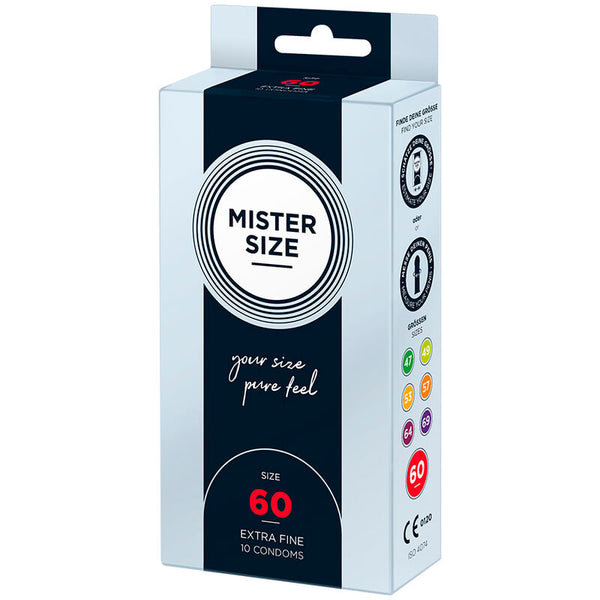 Mister preservativos talla xl 60 mm (10 unidades)