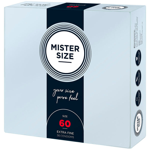 Mister preservativos talla xl 60 mm (36 unidades)