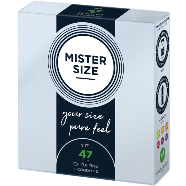 Mister preservativos talla xs 47 mm (3 unidades)