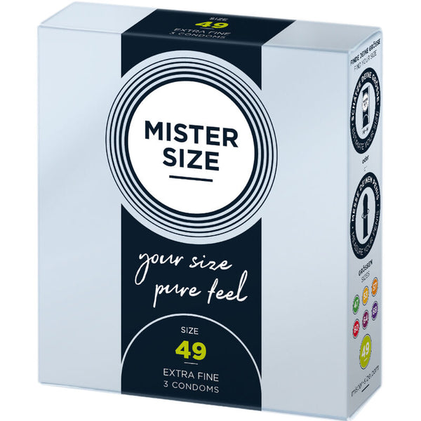 Mister preservativos talla s 49 mm (3 unidades)