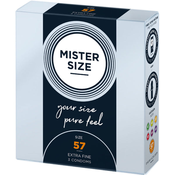 Mister preservativos talla l 57 mm (3 unidades)