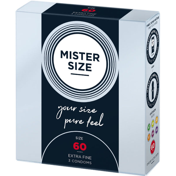 Mister preservativos talla xl 60 mm (3 unidades)