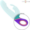 Mónica vibrador rabbit con estimulador rotatorio del Punto G azul