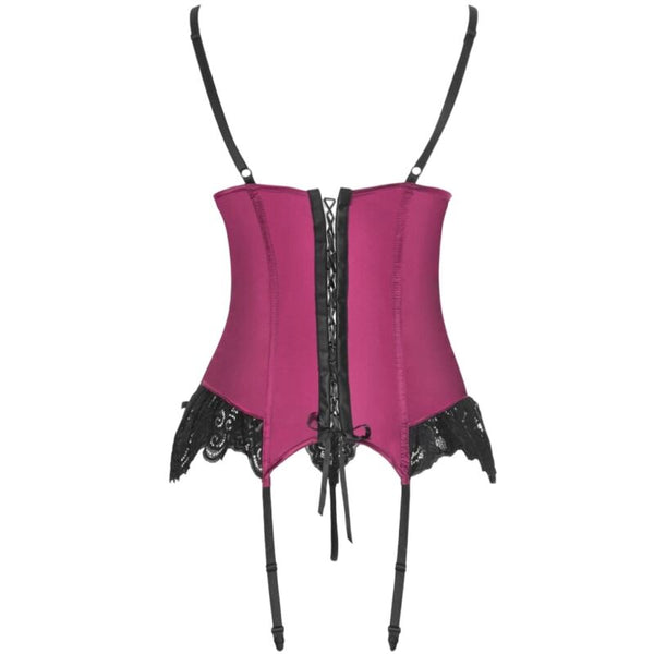Livco agrafena cf 90436 corset con tanga burdeos s m
