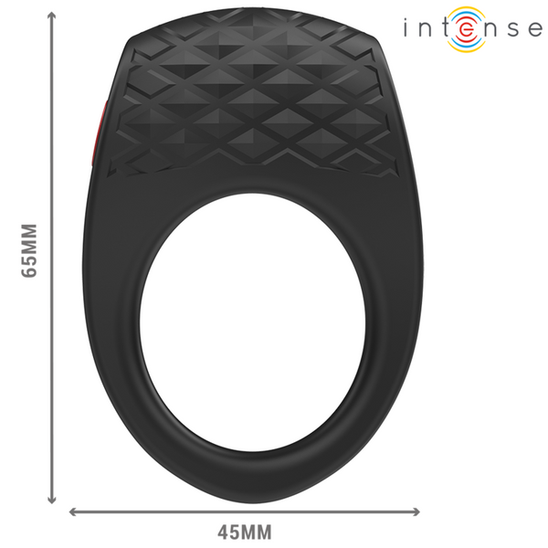 Clover anillo vibrador pene 10 vibraciones negro