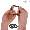 Intense hugh 3 anillos básicos para pene silicona negro
