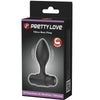 Plug anal vibrador Pretty Vibra con 10 vibraciones negro