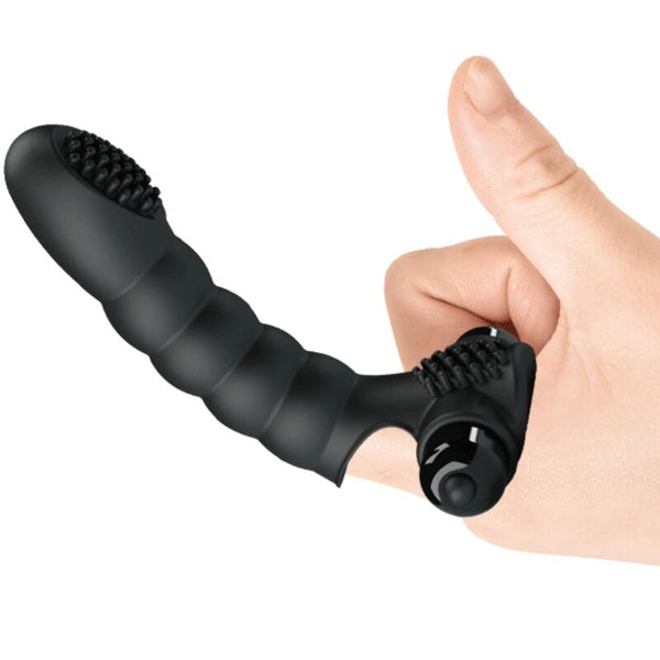 Alexander vibrador de dedo 10 vibraciones negro