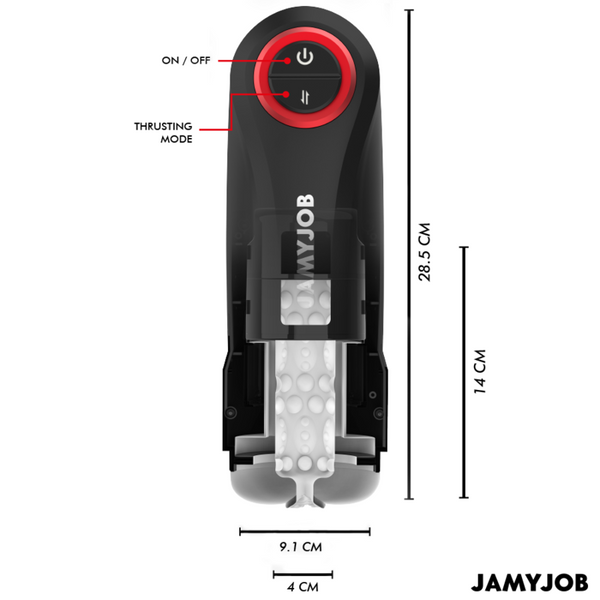 Jamyjob gravity masturbador vagina automático 5 modos de empuje y efecto sonido