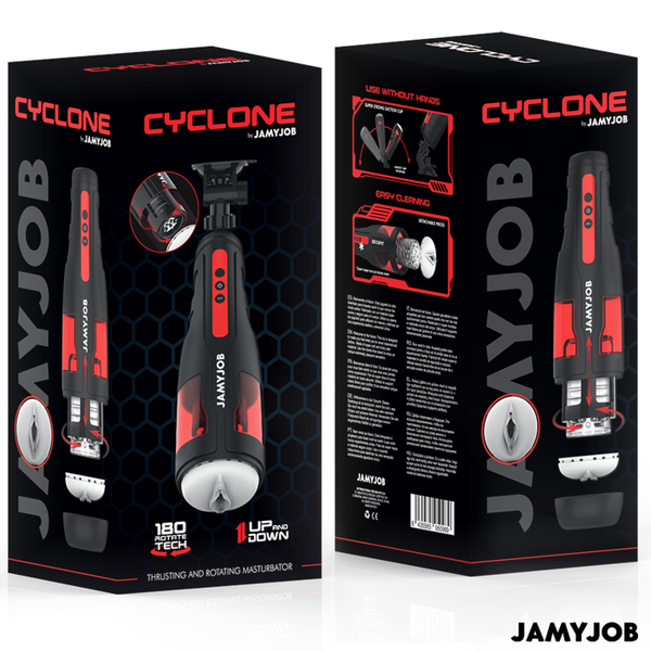 Jamyjob cyclone masturbador vagina automático 10 modos rotación y empuje