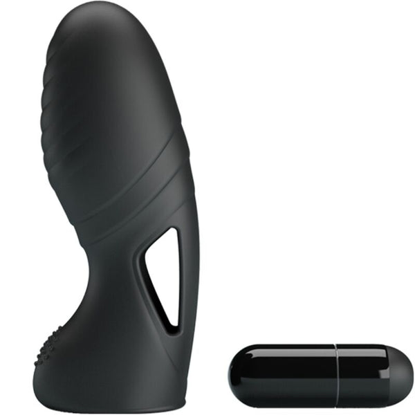 Alan vibrador de dedo silicona negro