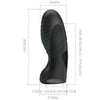 Alan vibrador de dedo silicona negro