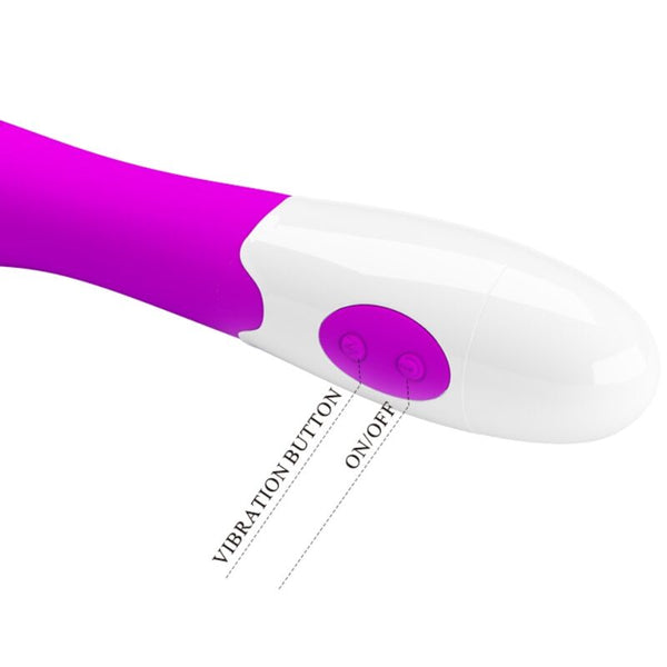 Elemental vibrador 30 modos de vibración morado