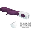 Butterfly kiss vibrador rabbit y estimulador Punto G morado